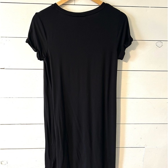 C&C California Dress Medium Short Cuffed Cuff Sleeve Jersey T-Shirt Shif… - Picture 2 of 3